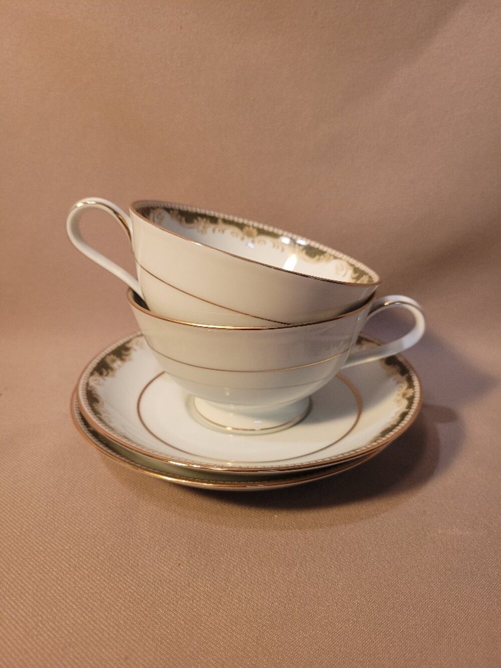 Noritake Warrington 6872 (Lot of 2) Cup & Saucer Sets